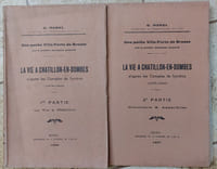 La vie à Chatillon-en-Dombes d'après les comptes de syndics (1375-1500) (complet en 2 volumes)