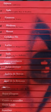 les grands classiques de la littérature érotique 30 volumes