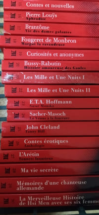 les grands classiques de la littérature érotique 30 volumes