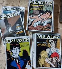 Revue bandes dessinées "(à suivre)" N°1 à 99 sauf Numéros 44 , 59, 62