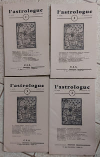 L'astrologue (lot des revues 1 à 4) (année 1968 complète)