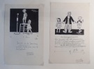 Deux dessins originaux signés de Alain Saint-Ogan. SAINT-OGAN (Alain)