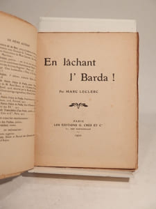 En lâchant l'Barda !