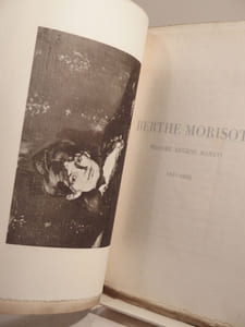 Berthe Morisot (Madame Eugène Manet) - 1841-1896. Avec un portrait photogravé d'après Édouard Manet. Préface par Stéphane Mallarmé. Exposition de son oeuvre. Du 5 au 21 Mars 1896 chez Durand-Ruel.