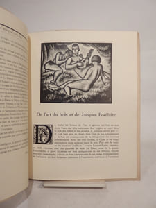 Le Miroir du livre dart : De lart du bois et de Jacques Boullaire.