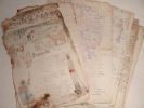 POILUS 1914-1918 : Ensemble de documents d'époque.. FAY (Marc), BERGER, JOLY, LELIEVRE, LASSELLE, DUMONT, FABRE, BERTIN, etc.
