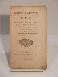 Europe Vindicata. Ode. Auctore F. J. T. Berthels, Nivellis Medico et Matheseos Professore.