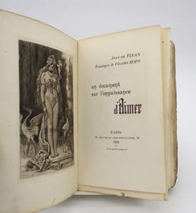 Un Document sur l'impuissance d'aimer. Frontispice de Félicien Rops.