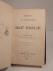 Précis de l'histoire du Droit français. Troisième édition revue et augmentée.. GAUTIER (Alfred)