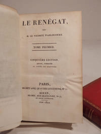 Le Renégat, par M. le Vicomte d'Arlincourt. Cinquième édition, revue, corrigée et ornée de gravures.