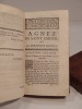 Agnez de Saint Amour, ou La Fervente Novice. Par le R.p. Michel-Ange Marin, Religieux Minime. (Agnès).. MARIN (Marie-Ange)