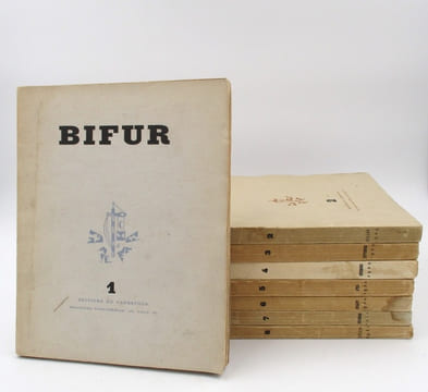 BIFUR 1-8.. RIBEMONT-DESSAIGNES, GOLL (Ivan), MICHAUX (Henry), SOUPAULT (Philippe), TZARA (Tristan), LURCAT (Jean), KRULL (Germaine), KERTESZ (André), ...