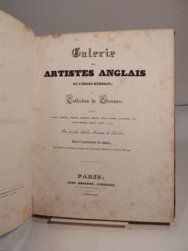 Galerie des artistes anglais de l'école moderne, ou Collection de gravures d'après Turner, Stanfield, Roberts, Bonington, Harding, Prout, Clennel, ...