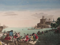 Vue d'optique / Optical view : Vue des Chantiers et du Port de Carthagène en Espagne (Cartagena)