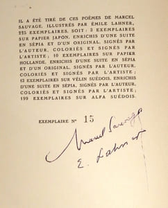 13 poèmes en prose, avec treize illustrations de Émile LAHNÉR