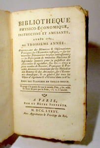 Bibliothèque physico-économique instructive et amusante, année 1784, troisième année