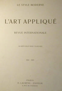Le Style moderne. L'Art appliqué. Première année