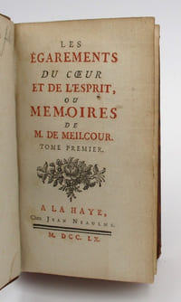 Les Égarements du coeur et de l'esprit ou mémoires de M. de Meilcour