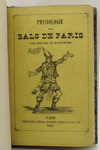 Physiologie des bals de Paris. Par Chicard et Balochard
