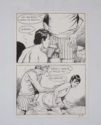 7 planches originales de "Fumetti" pornographiques