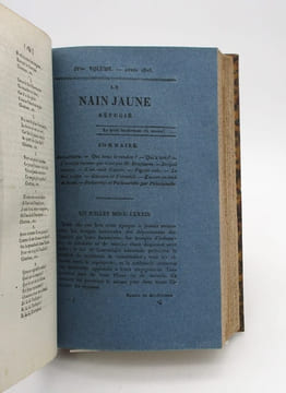 Le Nain jaune, ou Journal des Arts, des Sciences et de la Littérature[Et ]Le Nain jaune réfugié.[Suivi de : ]Fantaisies politiques, morales, critiques ...