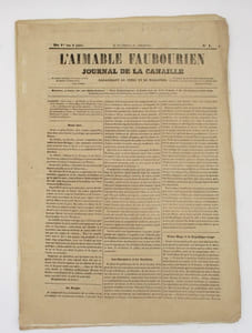 L'Aimable faubourien. Journal de la canaille. Numéros 1 à 4