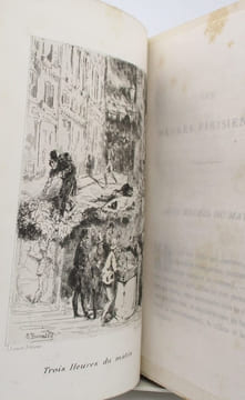 Les Heures parisiennes. 25 eaux fortes d'Emile Benassit. [Précédé de:] Appendice aux Heures parisiennes : Histoire du livre d'Alfred Delvau intitulé ...