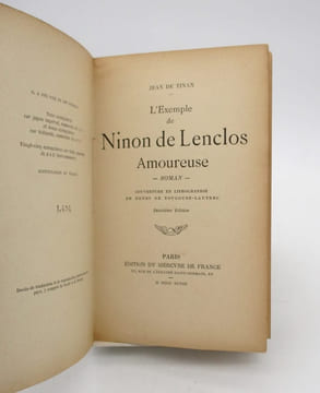 L'Exemple de Ninon de Lenclos amoureuse. de TINAN (Jean), de TOULOUSE-LAUTREC (Henri)