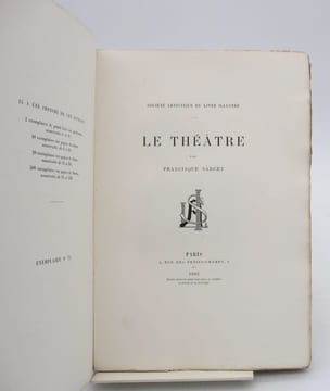 Paris Vivant. Le Journal. Le Théâtre. HUGHES (Clovis), SARCEY (Francisque)