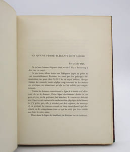 12 articles de Mode 1924-1925 de Jacqueline de Monbrison Comtesse Rehbinder avec une préface par Abel Bonnard