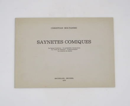 Saynetes Comiques. BOLTANSKI (Christian)