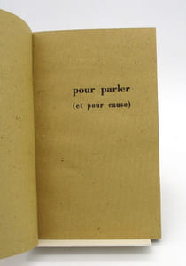 Pour parler (et pour cause)
