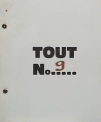 Tout n°9. "ESTHÉTIQUE"