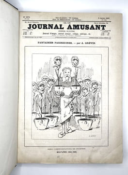 Le Journal amusant, Journal illustré, Journal d'images, Journal comique, critique, satirique, etc. (Années 1883-1884). undefined