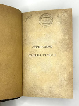 Confessions d'un ex-libre-penseur. TAXIL (Léo)