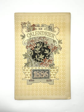 Calendrier Signes du Zodiaque pour Le bon marché, 1886. GRASSET Eugène, LAHURE