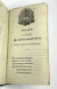 Cantique en l'honneur de Sainte-Genevi&egrave;ve. (Extrait de plusieurs autres Cantiques). - Livret chr&eacute;tien &agrave; l'usage des militaires de la garde royale, ...