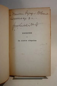 Marsyas ou la justice d'Apollon. Drame satyrique en trois actes et un prologue.