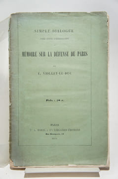 Mémoire de la défense de Paris, septembre 1870 - janvier 1871.. VIOLLET-LE-DUC