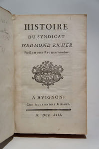 Histoire du Syndicat d'Edmond Richer [Avignon]