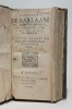 Histoire de Barlaam et de Iosaphat. Traduite de Grec en François par Jean de BILLY, Prieur de la Chartreuse de Gaillon. [Rouen]. Saint Jean DAMASCENE