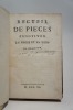 Recueil de pièces fugitives en prose et en vers. [Rouen]. Mr de V. [VOLTAIRE]. 