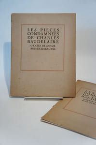 Les pièces condamnées de Charles Baudelaire, ornées de douze bois de Daragnès.