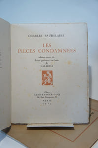 Les pièces condamnées de Charles Baudelaire, ornées de douze bois de Daragnès.