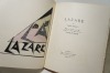 Lazare de Henri Béraux. 15 bois originaux en couleurs, frontispice et culs de lampe gravés par Maurice L'Hoir.. BERAUD (Henri), L'HOIR (Maurice)