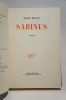 Sabinus. BOSCO (Henri), BONET (Paul)