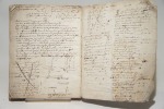 Manuscrit : Commentaires en latin, comptes en français.. BESSE (Jacques Joseph)