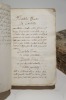 Trois volumes manuscrits en latin. BESSE (Jacques Joseph)