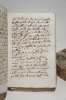 Trois volumes manuscrits en latin. BESSE (Jacques Joseph)
