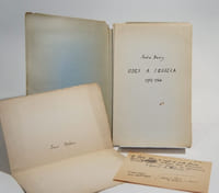 MANUSCRIT : Odes à Jessica.